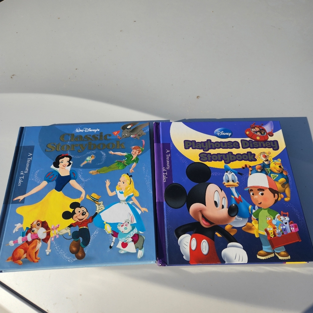 Disney Storybook Set - Blue & Purple Illustrated Covers